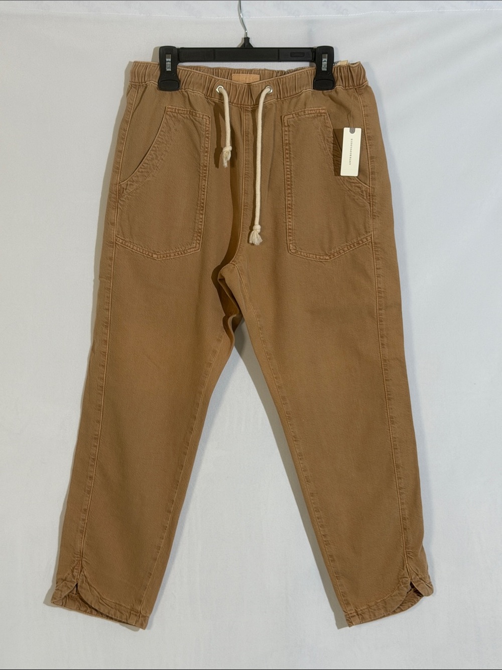 NWT Anthropologie Pilcro Pull On Pants Size M Casual Comfort In Tan